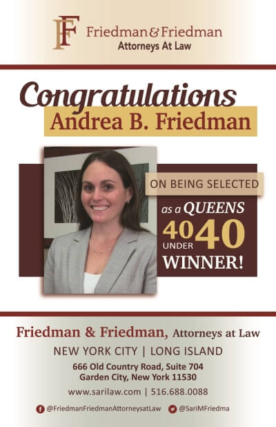 Andrea B. Friedman 40 Under 40 winner